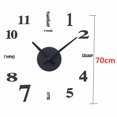 thumbnail image 6 of CCOCC Wall Clock,Easy Installation Modern Wall Clock,Stylish & Functional Clocks for Living Room,Black B,70CM, 6 of 7
