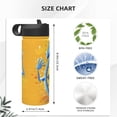 thumbnail image 4 of Uemuo Funny Alarm Clock Illustration Print 18oz Sports Insulated Kettle, Water Bottle, Outdoor Sports Bottle, Insulated Hydration Bottle with Handle & Flip Straw, 4 of 8