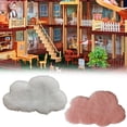 thumbnail image 2 of Kripyery Dollhouse Carpet Soft Unique Short Velvet - Miniature Furry Cloud Shape Plush Floor Rug - Photography Prop, 2 of 8