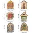 thumbnail image 2 of Spencer 6Pcs Fairy Door for Tree, Miniature Door Decoration for Home Garden Outdoor, Fairytale Tiny House Doors, 2 of 11
