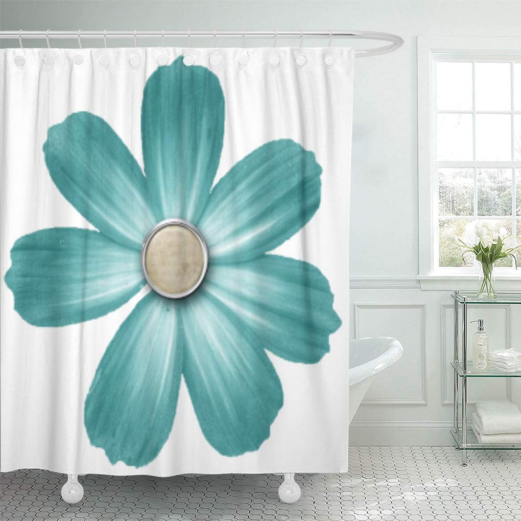 SUTTOM Daisies Tropical Teal Blue Turquoise Daisy Flower ...