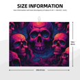 thumbnail image 2 of Fotbe Purple-Red Skull Alfombrilla de Secado para Cocina con Estampado, 18x24 Pulgadas, 2 of 7