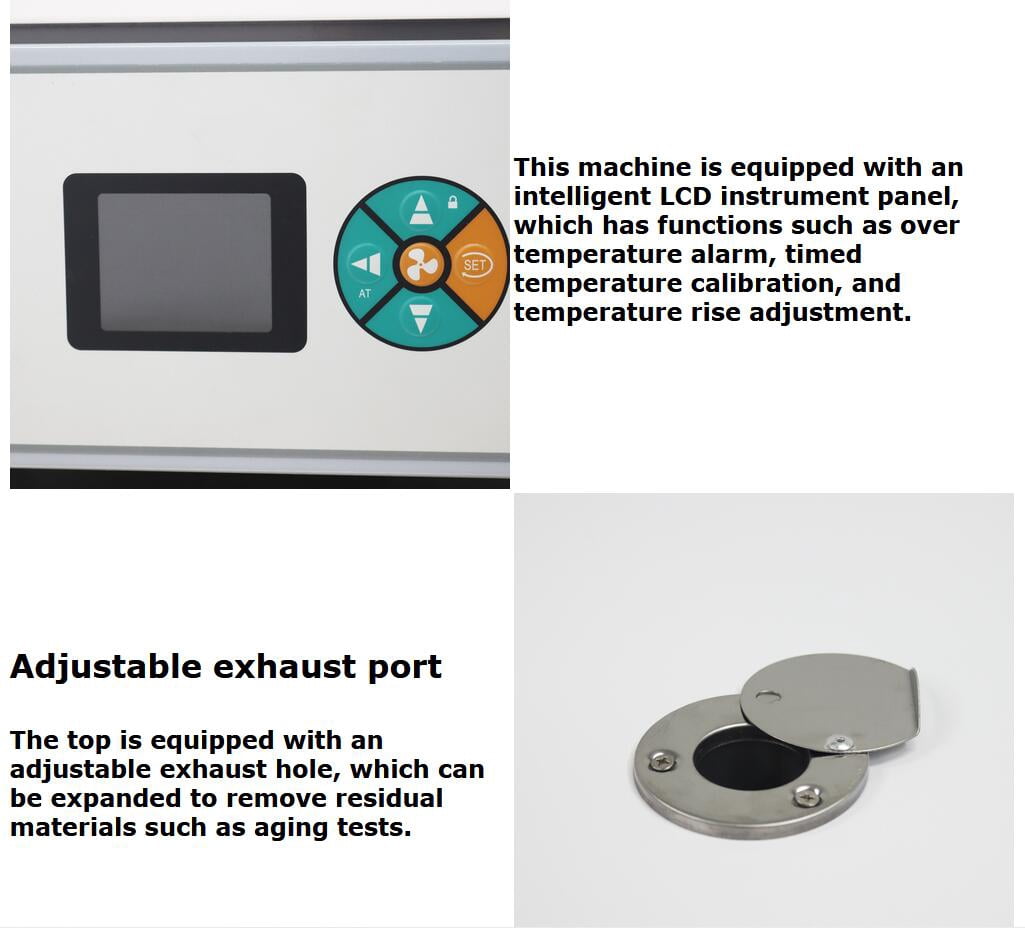 Forced Air Convection Lab Drying Sterilizing Oven 75L Digital Hot Air Oven