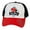 Black/Red, variant on Gravity Threads Surf Beach Low Profile Adjustable Hat, Turqouise Charcoal