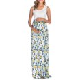 thumbnail image 1 of Falda de maternidad sin mangas para mujer, vestido de moda con estampado de flores, liquidación por menos de 5, 1 of 7