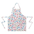 thumbnail image 2 of Pioneer Flower Floral Print Pattern Apron-Garden Aprons for Women with Pockets-Cotton Linen Waterproof Kitchen Cooking Gardening Aprons Adjustable for Kitchen,Cooking,BBQ and Salon 33x27 Inch, 2 of 7