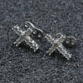 thumbnail image 6 of 2Pcs 14G Cross Dermal Anchor Tops and Base Stainless Steel Cubic Zirconia Internally Threaded Microdermals Body Piercings Studs Dermal Piercings Surface Skin Piercing Body Jewelry for Women Men, 6 of 6