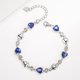 thumbnail image 4 of Silver bracelet classic women with blue zirconia stones, 4 of 5