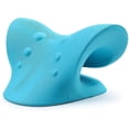 thumbnail image 1 of Relajante para cuello y hombros, dispositivo de tracción cervical, camilla para cuello con almohada (azul), 1 of 5