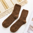 thumbnail image 3 of DQRPSEETB Fuzzy Socks 2 Pairs Cozy Slipper Fluffy Socks Casual Socks for Men Winter Warm Soft Cabin Stocking Comfy Sleep Socks Slipper Socks for Men, 3 of 4