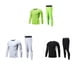 thumbnail image 5 of Greeniant Ropa interior térmica de primera capa de invierno, conjunto de mallas, trajes, camisa inferior, calzoncillos largos, ciclismo, correr, deportes, Uniforme atlético Verde Adultos/XXL Greeniant OD028949-03, 5 of 6