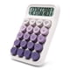 thumbnail image 1 of Mechanical Switch Calculator,10 Digits,Large LCD Display,Purple Gradient Desktop Calculator Big Buttons Gradient Purple, 1 of 5