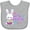AC-Heather Grey, variant on Inktastic My 1st Easter with Bunny and Easter Basket Girls Baby Bib