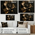 thumbnail image 4 of Designart Black And Gold Daffodil Design II Canvas Wall Art, 4 of 5