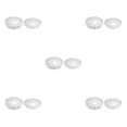 thumbnail image 1 of relayinert 5 Pack Plant Saucer Clear Plastic Round Tray Planter for Indoors & Outdoors Transparent 10 Inch 5Set, 1 of 6