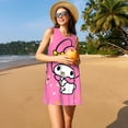 thumbnail image 3 of Lsque Sanrio Pattern Summer Dresses for Women – Sleeveless T-Shirt Swing Sundress, Perfect for the Beach and Casual Days, 3 of 6