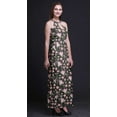 thumbnail image 4 of Bimba Floral Ladies Sleeveless Long Print Maxi Dress with Side Slits Summer Wear-XX-Large, 4 of 6