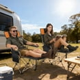 thumbnail image 2 of Outsunny Ensemble de 2 Chaises de Camping Inclinables, Chaise de Camp Pliante, Orange, 2 of 10