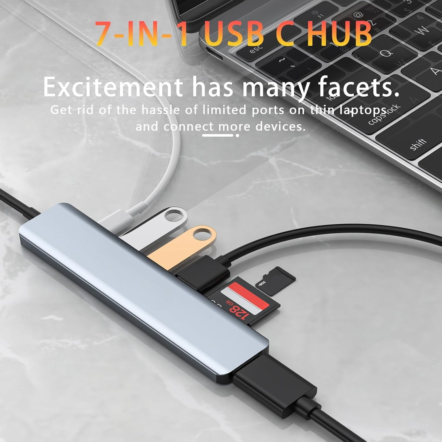 Feylan USB C hub 4K 30Hz type C to HDMI-compatible USB 3.0 adapter 11 in 1 type C hub dock PD 87W USB C splitter for MacBook Pro Air