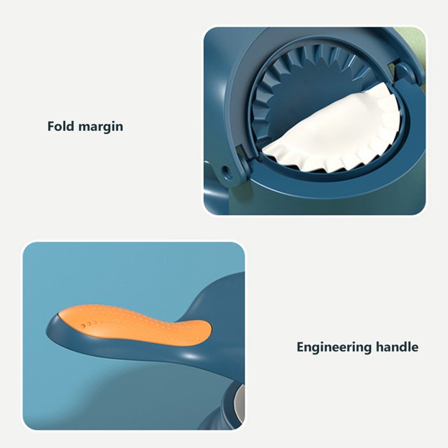 Fabricante De Piel De Bola De Masa Hervida Herramienta de prensado de masa de pastelería para hornear 2 en 1 para cocina (azul S) Sywqhk Libre de BPA