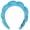 Plush-Blue, variant on Spa Headband for Women Terry Cloth Headband for Washing Face Makeup Skincare Headband Puffy Headband
