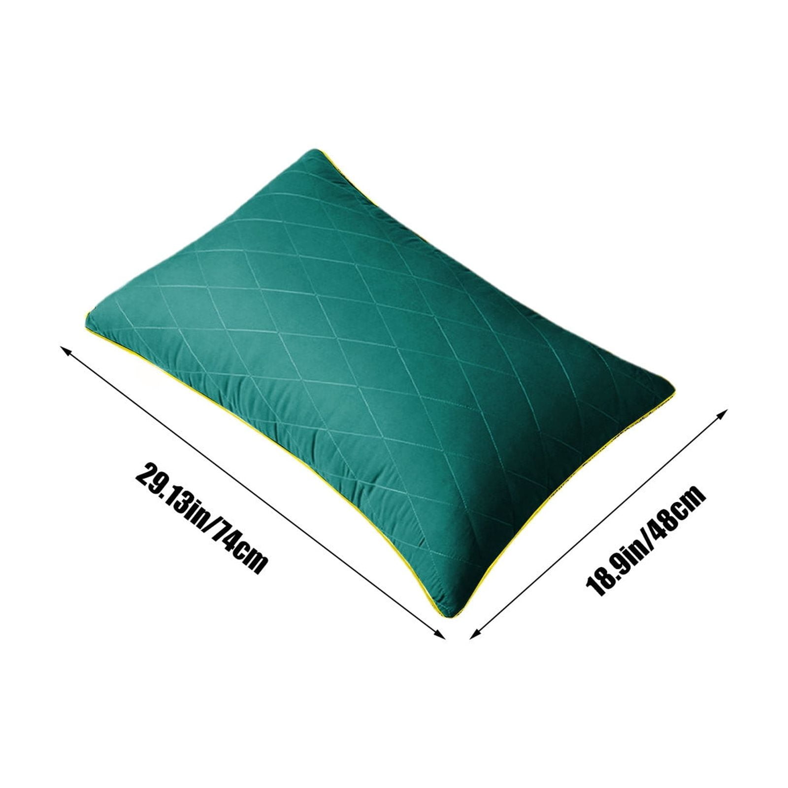 Nkmbld Memory Foam Pillows Hotel Grade Down Core Soft and Supportive Bed Pillow for Back and Stomach Sleepers Made of Friendly Fabric, King, Green
