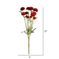 thumbnail image 2 of Vickerman 27" Artificial Red Daisy Spray. There are 4 Sprays per pack., 2 of 3