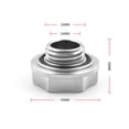 thumbnail image 3 of K20 K24 K Series Valve Cover Oil Cap For Honda Civic DC2 EG EK Si Silver, 3 of 9