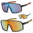 thumbnail image 2 of Wrap Sunglasses for kids Sport Baseball Cycling Sunglasses UV400 MultiColor Mirror, 2 of 4
