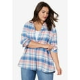 thumbnail image 6 of Ellos Women's Plaid Flannel Shirt Shirt, 6 of 6
