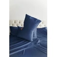 thumbnail image 4 of CGK Linens 6-Piece Breathable and Cooling Sheet Set With Extra Matching Pillowcases - Full Size Bed Sheets Fits 8"-16" Mattresses, Navy Blue, 4 of 7