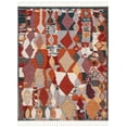 thumbnail image 2 of Safavieh Farmhouse Cadence Abstract Area Rug, Orange/Navy, 8' x 10', 2 of 11