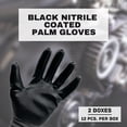 thumbnail image 2 of MMBM Nitrile Coated Gloves 2X-Large Grey/Black With Red, Green, Blue & Black Cuff 13 Ga High-Quality Knitted Industrial Work Gloves 24 Pairs, 2 of 5
