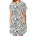 thumbnail image 3 of Short Sleeve Dress for Women Summer 2024 with Pockets Crewneck Tie Dye Striped Print Casual T Shirt Dress Loose, 3 of 4