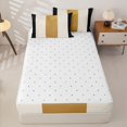 thumbnail image 4 of Homewish Black Vertical Stripes Zipper Queen Comforter Set with Fitted Sheet and 2 Pillowcases,Modern Minimalist Zipper Bedding Set,Reversible,4pcs, 4 of 8