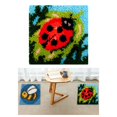 thumbnail image 4 of Hilo de ganchillo con gancho de pestillo, trabajo de bricolaje, hilo de alfombra de ganchillo, cojín, alfombra bordada Mariquita, 4 of 7
