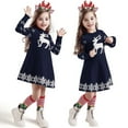 thumbnail image 2 of Girls Long Sleeve Autumn Winter Knit Sweater Christmas Dress Casual Wear, 2 of 6