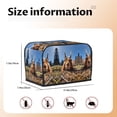 thumbnail image 4 of Toaster Covers 2 Slice, Close-Up Curious Squirrel Waterproof Bread Machine Cover Fits for Standard 2 Slice Toasters, Home Decor Toaster Protection with Hanging Rope, 4 of 7