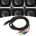 thumbnail image 4 of Cable Mini DIN De 9 Pines A 3,5mm, Señal Clara Plug And Play, Conexión Apretada Estable, Cable De Sonido DIN Para Amplificador, 4 of 7