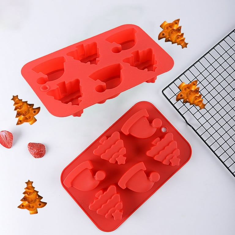 WhiteRhino Christmas Silicone Molds Chocolate Molds Candy Molds