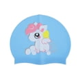 thumbnail image 1 of Gorro de Natación de Silicona de Caballo de Cuento Único 1 Pc Azul Cielo, 1 of 6