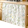 thumbnail image 2 of Spring Floral Cabinet Curtain 35"Wx35"L, Dustproof Under Sink Skirt with Self Adhesive Tape, Watercolor Botanical Flower Cabinet Curtain Cover for Kitchen Sink, Bathroom Vanity, Laundry Room, 2 of 9
