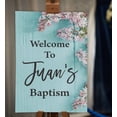 thumbnail image 2 of Darling Souvenir MADE WITH LOVE PersonalizedWelcomeSignFor Baptism,FlowerParty Supplies Great For Your Celebrations- 18x 12, 2 of 5