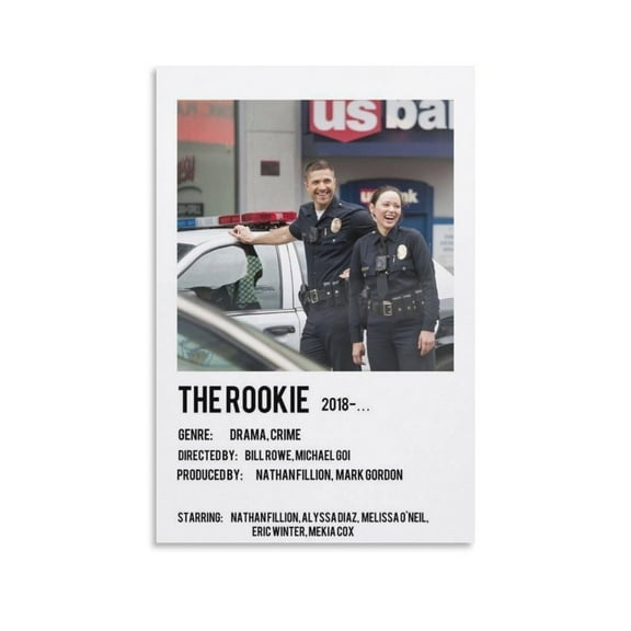 TV Series Poster The Rookie Poster 4 Canvas Poster Wall Art Bedroom Decor Office Room Kitchen Decor Gift