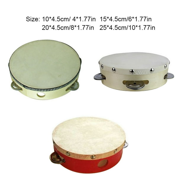 Musical Instruments Tambourine Drum Children Musical Educational Tambourin~C