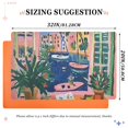 thumbnail image 6 of Yayeee Doormat for Inside 20"x32" Absorbent Low-Profile Washable Non-Slip Rubber Backed Entryway Rug, Green Window, 6 of 8