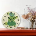 thumbnail image 2 of SKYSONIC Green Sea Turtles Wall Clock 10 Inch Silent Non Ticking Round Clock Oil Painting Clock Easy to Read Clock for Living Room Bedroom Bathroom Home Decor, 2 of 7