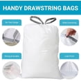 thumbnail image 4 of Drawstring Trash Bags 100 Count Heavy Duty Large Garbage Liners for Home Office Kitchen, 4 of 4