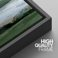 thumbnail image 2 of PixonSign Framed Wall Art Set Pastel Watercolor Blue Cloud Sky Mountain Countryside Canvas Print Nature Wilderness Modern Art Decor Scenic Relax/Calm for Bedroom - 24"x36"x3 Panels Black, 2 of 5