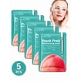 thumbnail image 1 of Kit 5 Mascarillas Faciales Hidratantes Y Reparadoras De Melocotón, 1 of 6